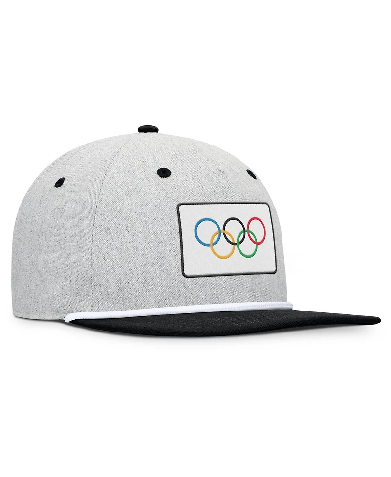 Fanatics Men's Heather Gray/Black Olympic Games Photo Finish Adjustable Hat