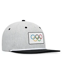 Fanatics Men's Heather Gray/Black Olympic Games Photo Finish Adjustable Hat