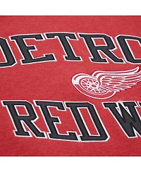 Mitchell & Ness Men's Red Detroit Wings Playoff Win Fleece Pullover Sweatshirt