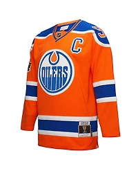 Mitchell & Ness Men's Connor McDavid Orange Edmonton Oilers Power Play Jersey