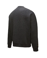 Mitchell & Ness Men's Black Los Angeles Lakers Out Collection Snow Washed Vintage Logo Pullover Sweatshirt