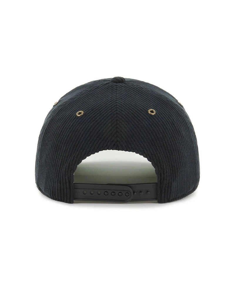 '47 Brand Men's Black Miami Marlins Laurus Corduroy Hitch Snapback Hat