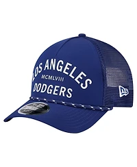 New Era Men's Royal Los Angeles Dodgers Minimalist 9FORTY A-Frame Adjustable Hat
