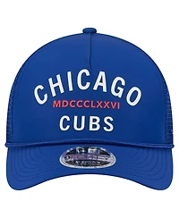 New Era Men's Royal Chicago Cubs Minimalist 9FORTY A-Frame Adjustable Hat