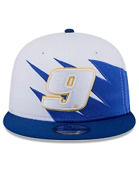 New Era Men's Blue Chase Elliott Jagged 9FIFTY Snapback Hat