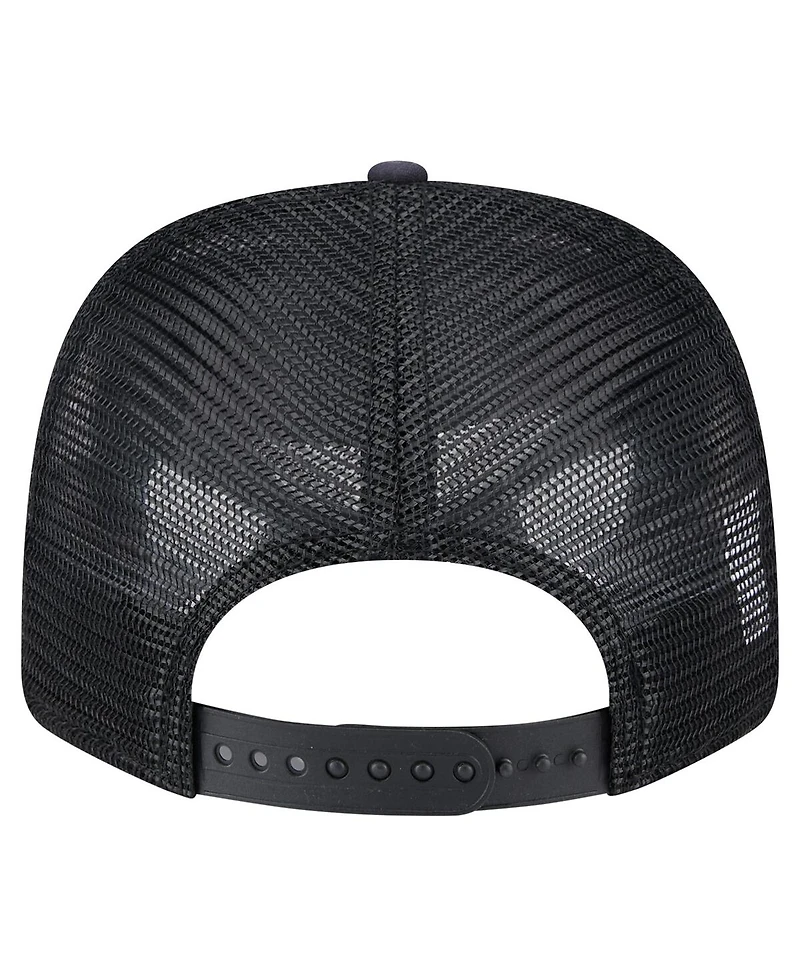 New Era Men's Navy/Black Jacksonville Jaguars Adventure Drinks Pattern 9SEVENTY Stretch-Snap Hat