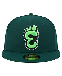 New Era Men's Green Eugene Emeralds Authentic Collection 59FIFTY Fitted Hat