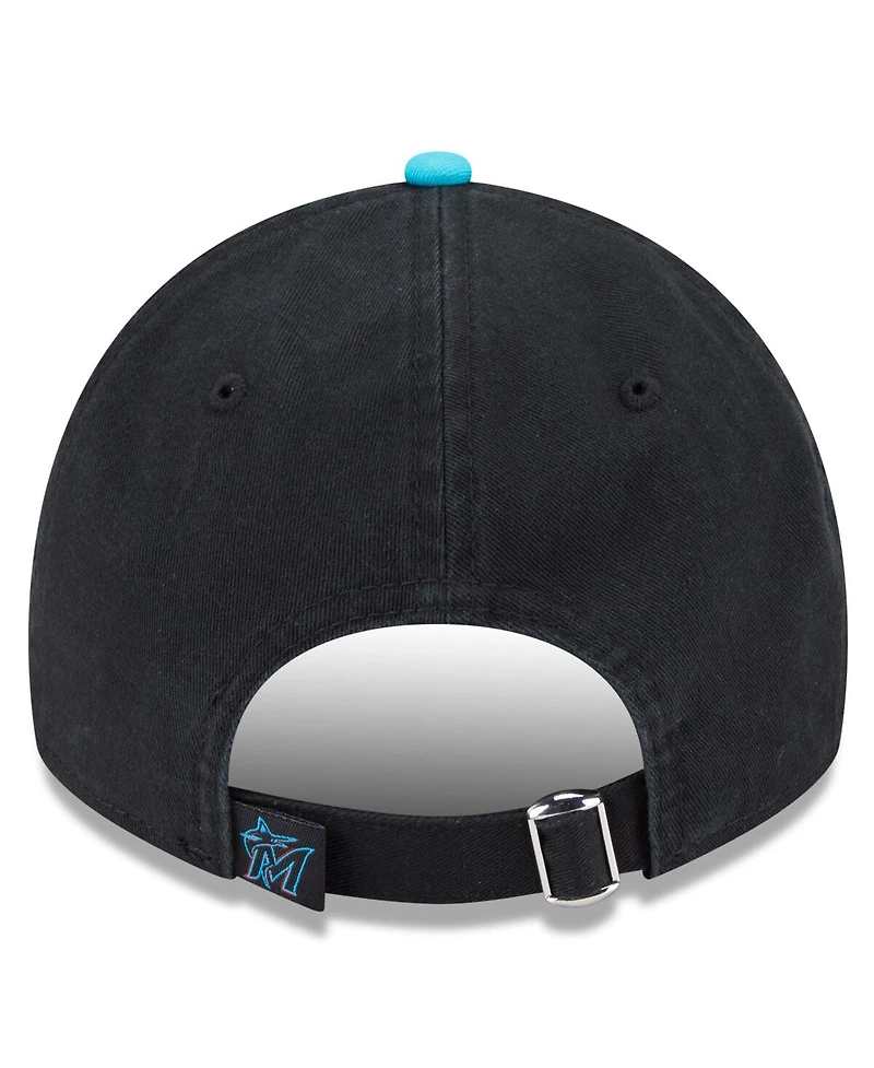 New Era Men's Black/Pink Miami Marlins 2025 City Connect 9TWENTY Adjustable Hat