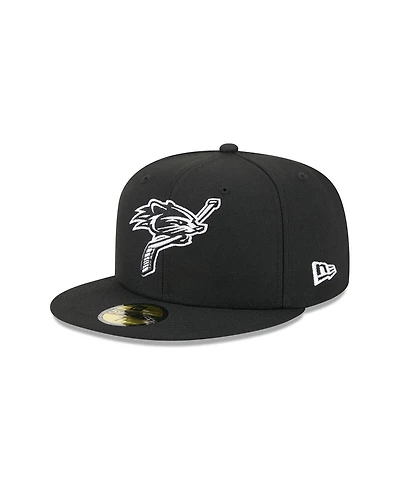 New Era Men's Black New Hampshire Fisher Cats Theme Nights 59FIFTY Fitted Hat
