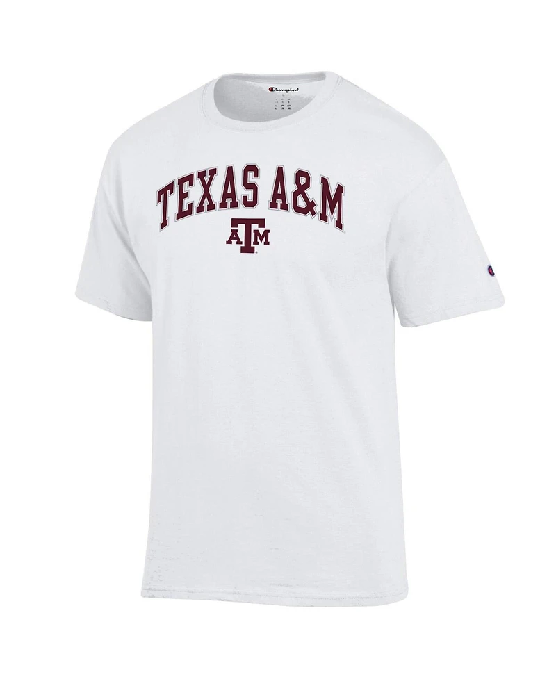 Champion Men's White Texas A&M Aggies Arched Logo T-Shirt