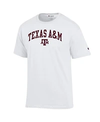 Champion Men's White Texas A&M Aggies Arched Logo T-Shirt