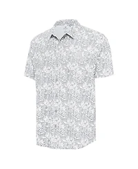 Antigua Men's Gray Arizona Diamondbacks Resort Button-Up Shirt