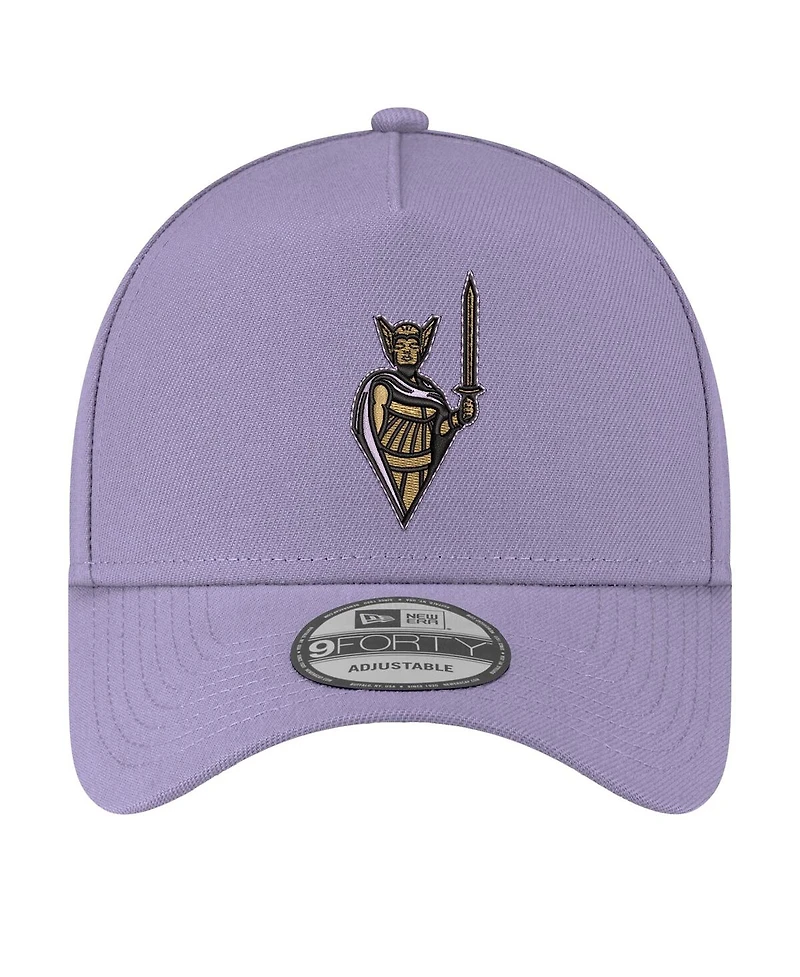 New Era Men's Violet Golden State Valkyries Core Logo A-Frame 9FORTY Adjustable Hat