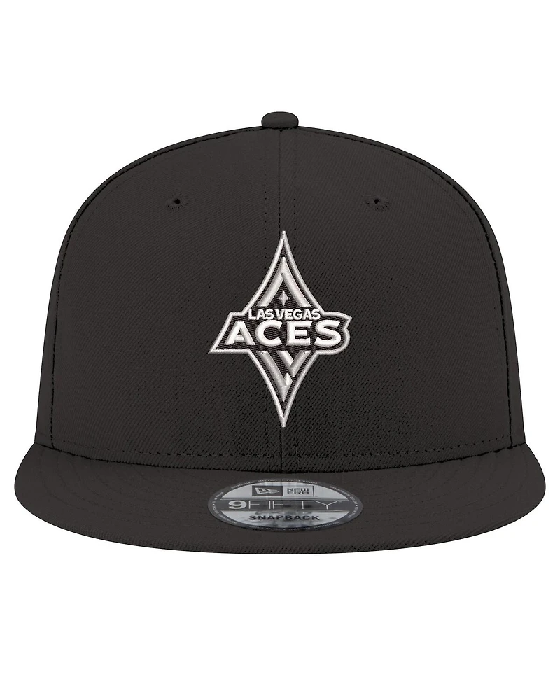 New Era Men's and Women's Black Las Vegas Aces Logo 9FIFTY Snapback Hat