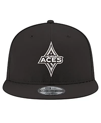 New Era Men's and Women's Black Las Vegas Aces Logo 9FIFTY Snapback Hat