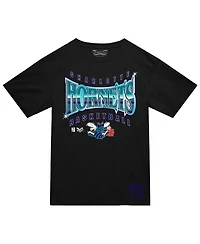 Mitchell & Ness Men's Black Charlotte Hornets Worldwide Collection Glow Up T-Shirt