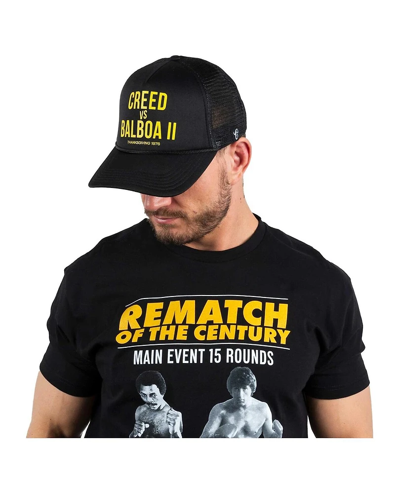 Contenders Clothing Men's and Women's Black Rocky Rematch Of The Century Trucker Adjustable Hat