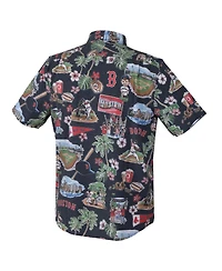 Reyn Spooner Men's Navy Boston Red Sox Scenic Tri-Blend Button-Down Shirt