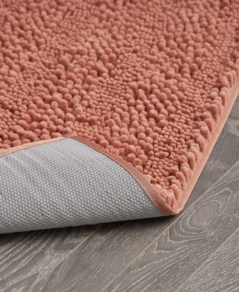 Laura Ashley Astor Chenille Bath Mat, 27" x 45"