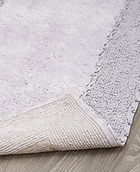 Laura Ashley Cotton Ruffled Bath Rug, 27" x 45"