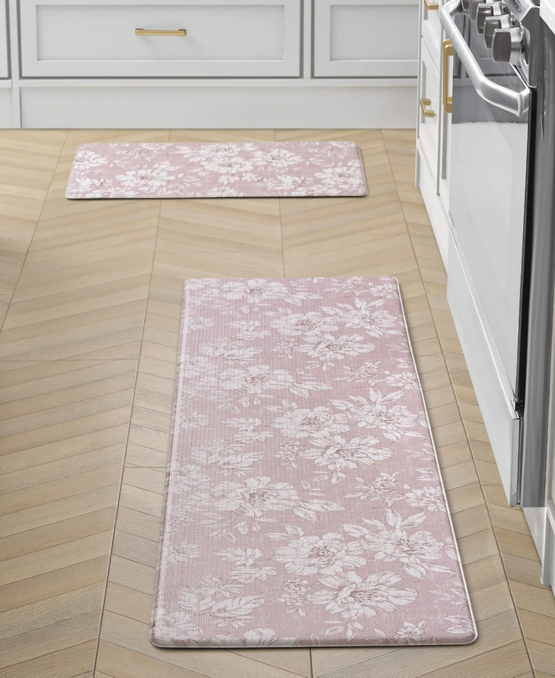Laura Ashley Iris Ant-Fatigue 2-Pc. Wellness Mats