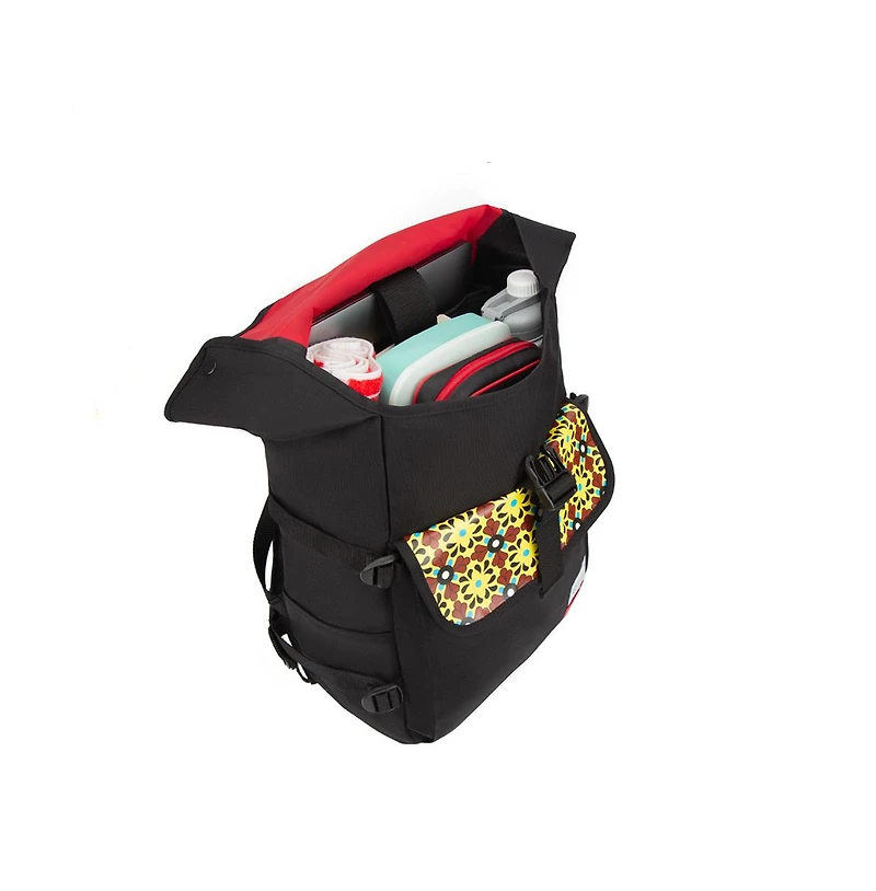 Manhattan Portage Visit Sicily Roll Top Buckle Backpack