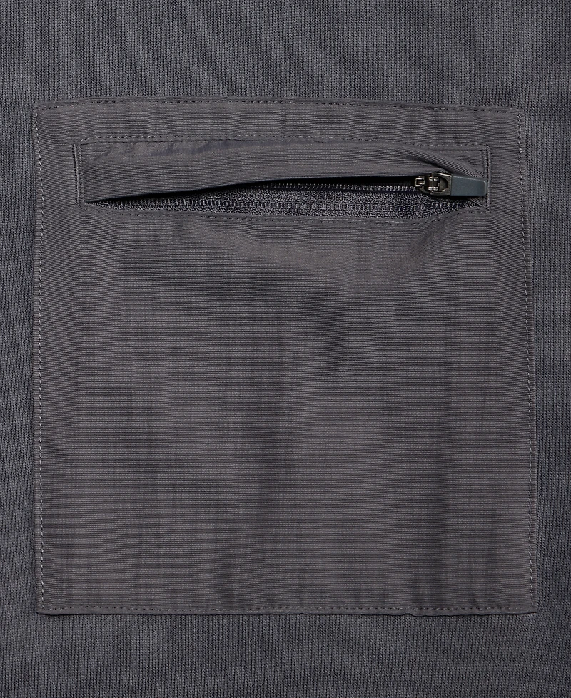 Mode of One Men's Mixed Relaxed-Fit French Terry Pocket T-Shirt, Macy's Exclusive