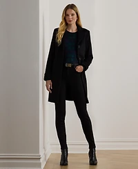 Lauren Ralph Petite Notched-Collar Walker Coat