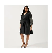 Estelle Cala Embroidered Mini Dress