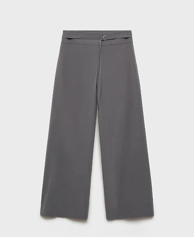 Mango Women's Fine Belt Straight Pants