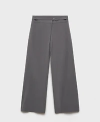 Mango Women's Fine Belt Straight Pants