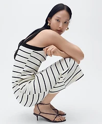 Mango Women's Striped Midi Dress