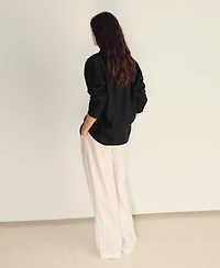 Mango Women's Linen Oversized Shirt