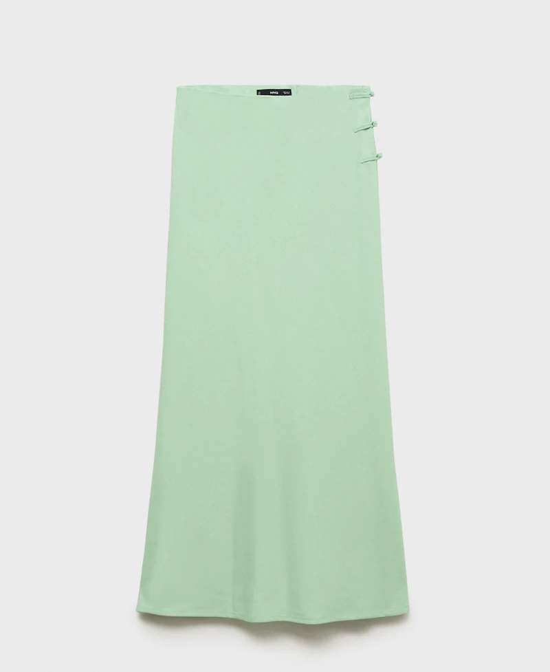 Mango Women's Linen-Blend Straight Skirt