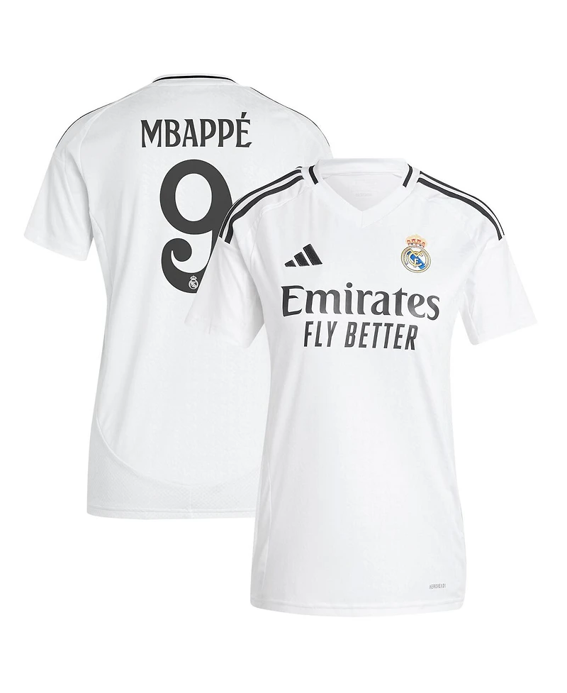 Adidas Women's Kylian Mbappe White Real Madrid 2024/25 Home Replica Player Jersey