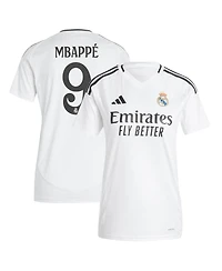 Adidas Women's Kylian Mbappe White Real Madrid 2024/25 Home Replica Player Jersey