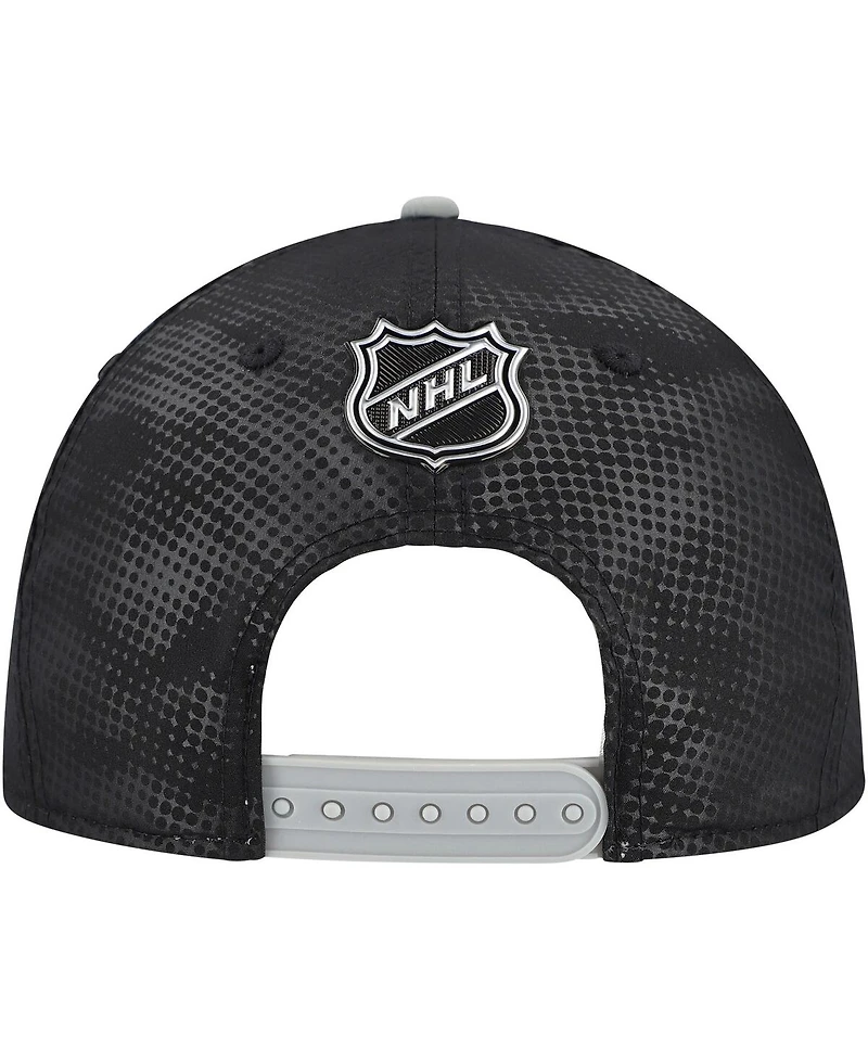Fanatics Men's Black Los Angeles Kings Authentic Pro Rink Snapback Hat