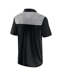 Fanatics Men's Black Minnesota Golden Gophers Iconic Brushed Blocked Polo Shirt