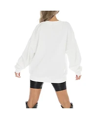Gameday Couture Women's White Michigan Wolverines Fair Catch Pullover Sweatshirt