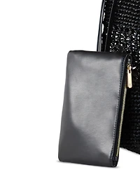 Sam Edelman Marcie Open Weave Raffia Bucket Bag