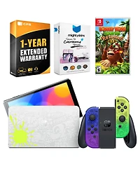 Nintendo Switch Oled Console Splatoon 3 Special Edition with Donkey Kong Country Returns Hd