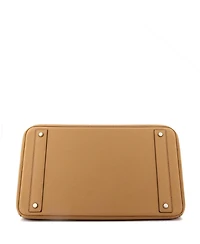 Pre-Owned Hermes Hac 40 Handbag Brown Togo with Palladium Hardware