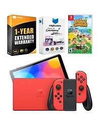 Nintendo Switch Oled Mario Red Edition with Animal Crossing: New Horizons