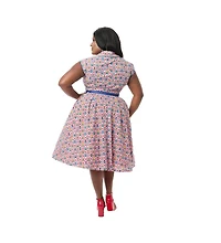Unique Vintage Plus Shirt Swing Dress