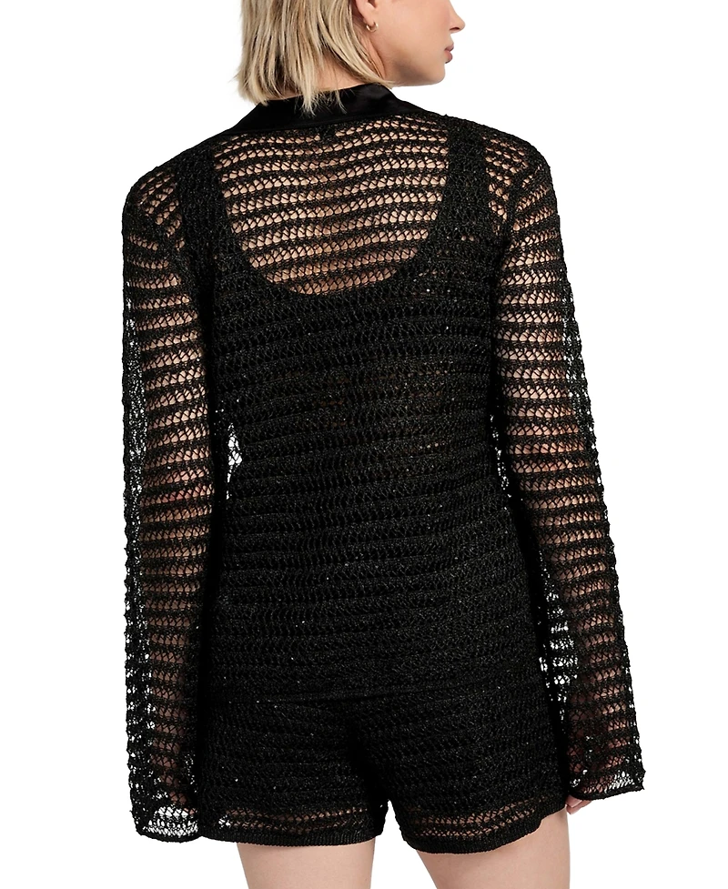 Guess Women's Bella Embellished Knit Shirt