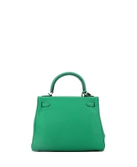 Pre-Owned Hermes Kelly 25 Handbag Swift with Palladium Hardware