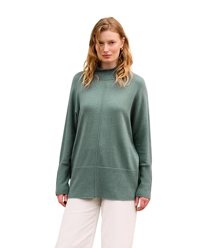 Celtic & Co. Women's Drape Funnel Neck Sweater