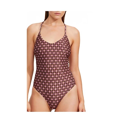 Luma Gottex Women's Vintage Charm Scoop Neck Halter One Piece