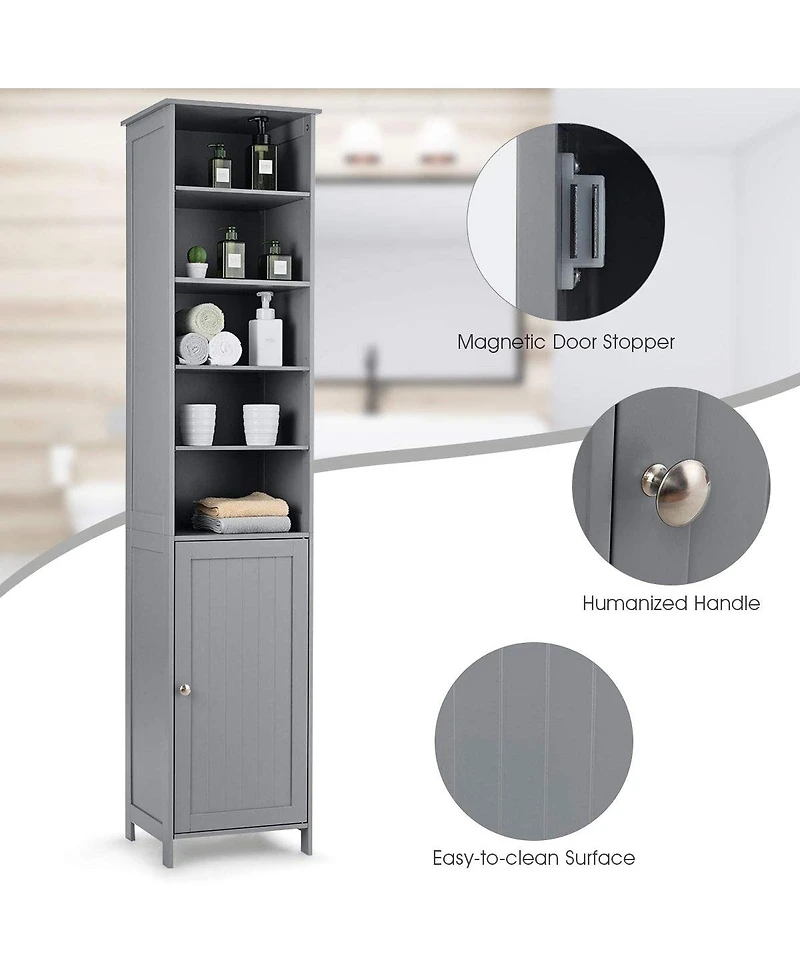 72 Inches Tall Freestanding Bathroom Storage Cabinet