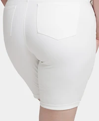 Nydj Plus Briella Roll Cuff Denim Shorts